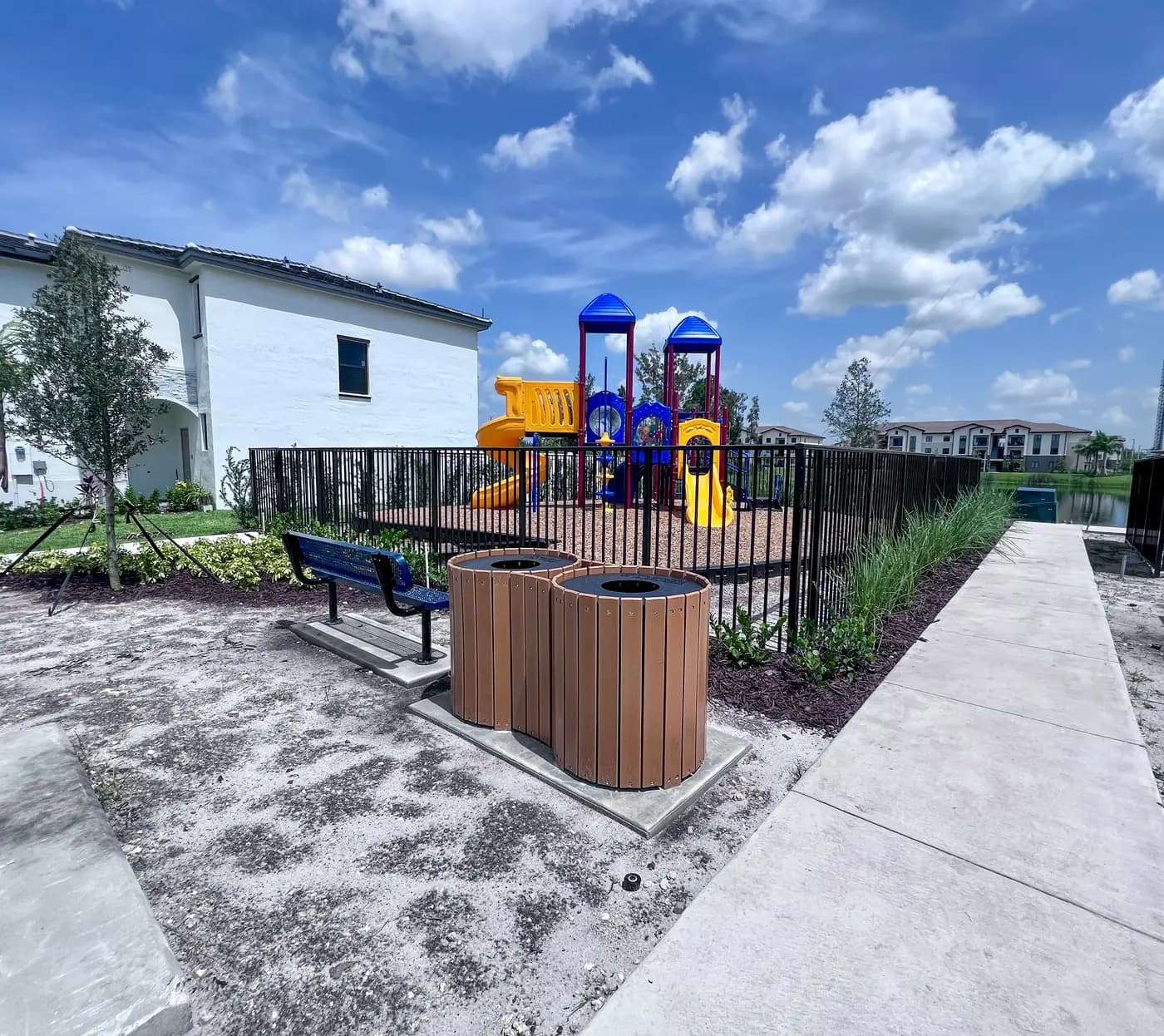 Viewpoint play area beside the community walkway