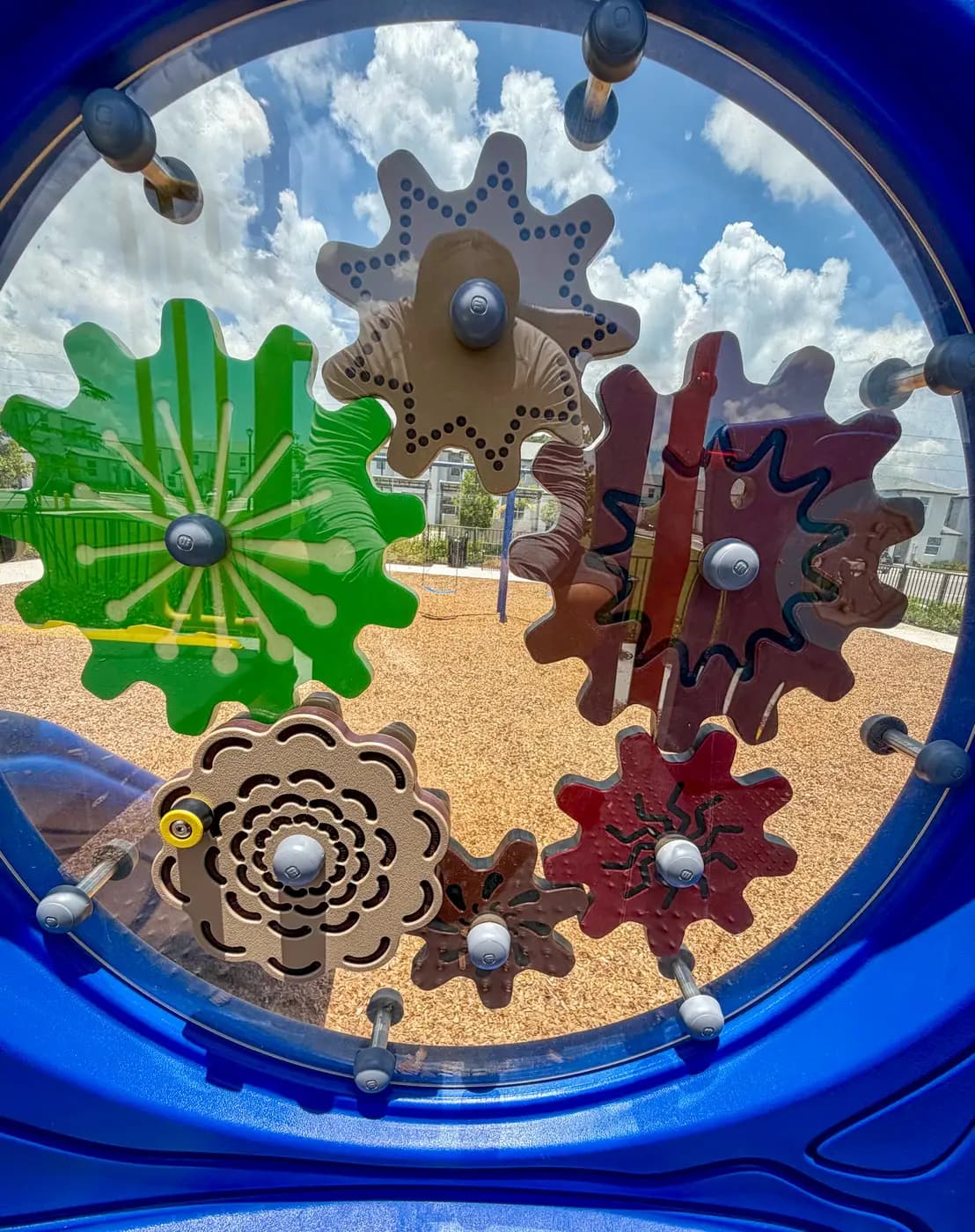 Freestanding sensory gear panels